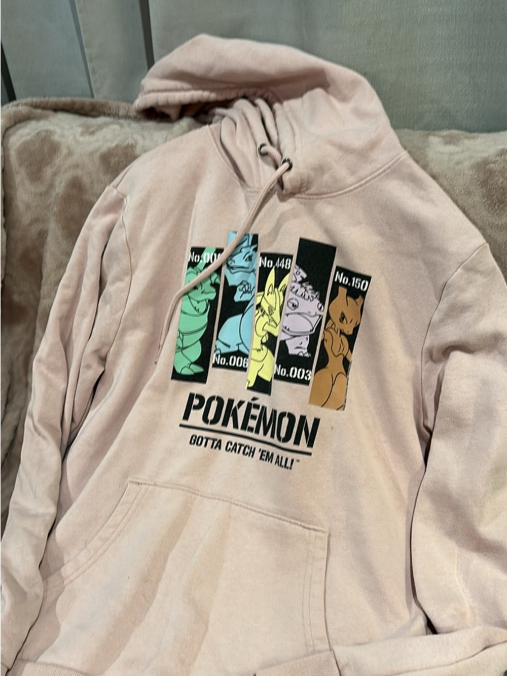 Old Navy Pink Pokémon Graphic Crewneck Hoodie